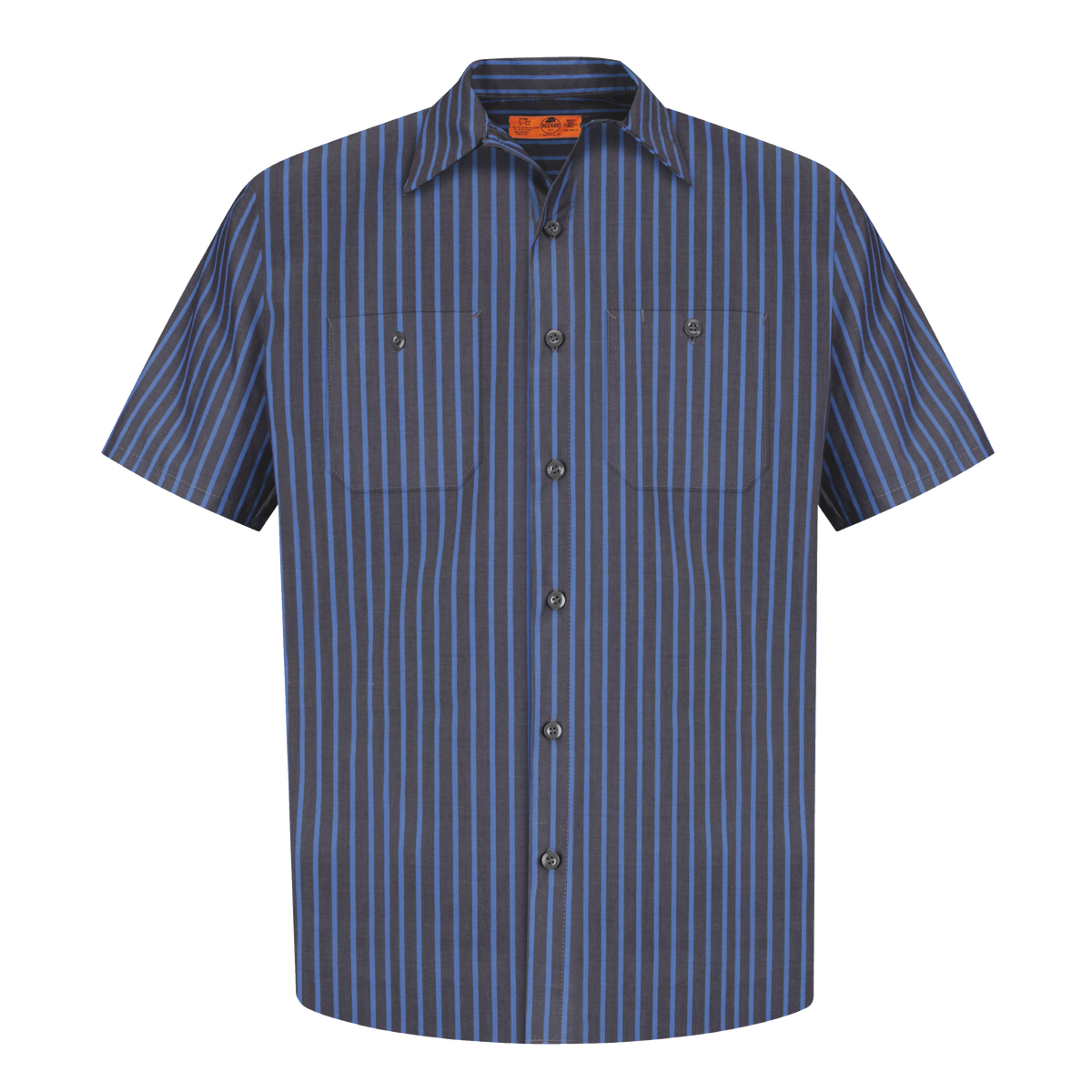 C1321MSS Mens Short Sleeve Striped Industrial Work Shirt – Carrier