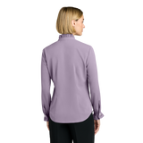 C2619 Ladies Long Sleever Ruffle Collar Blouse