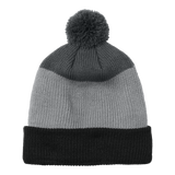 C2634 Cozy Striped Pom Beanie