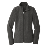 C1731W Ladies Heather Microfleece Full-Zip Jacket