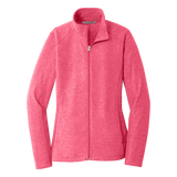 C1731W Ladies Heather Microfleece Full-Zip Jacket