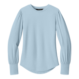 C2527 Women's Stretch Jersey Long Sleeve Blouson Top
