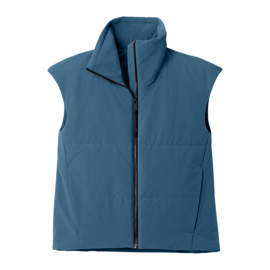 C2715W Lasies MiiR Sashiko Stretch Puffy Vest