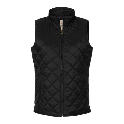 C2717W  Ladies Vintage Diamond Quilted Vest