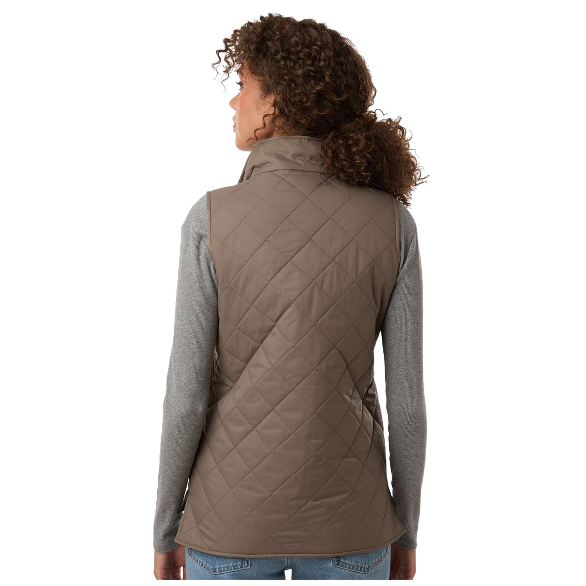 C2717W  Ladies Vintage Diamond Quilted Vest