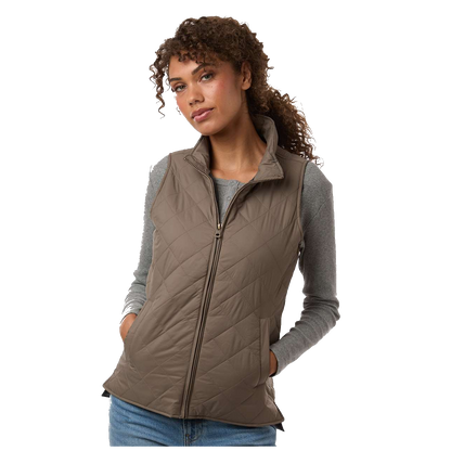 C2717W  Ladies Vintage Diamond Quilted Vest