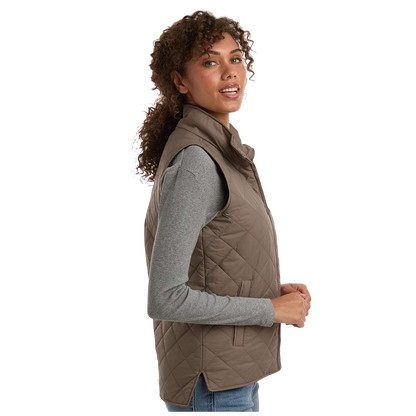 C2717W  Ladies Vintage Diamond Quilted Vest