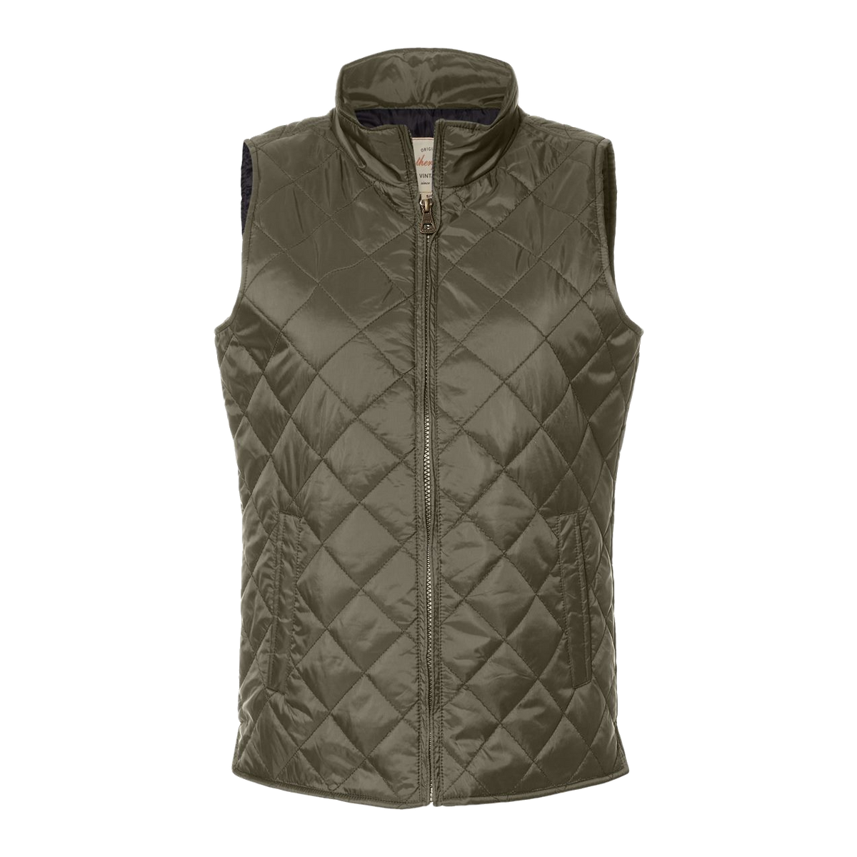 C2717W  Ladies Vintage Diamond Quilted Vest