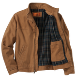C1551 Mens Washed Duck Cloth Flannel-Lined Work Jacket