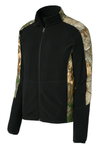 C1729M Mens Camouflage Microfleece Full-Zip Jacket