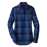 C1807W Ladies Plaid Flannel Shirt