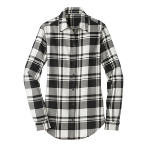 C1807W Ladies Plaid Flannel Shirt