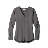 C1950 Ladies Long Sleeve Button-Front Blouse