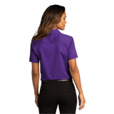 C2120W Ladies Short Sleeve SuperPro React Twill Shirt