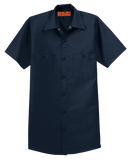C1743M Mens Short Sleeve Industrial Work Shirt