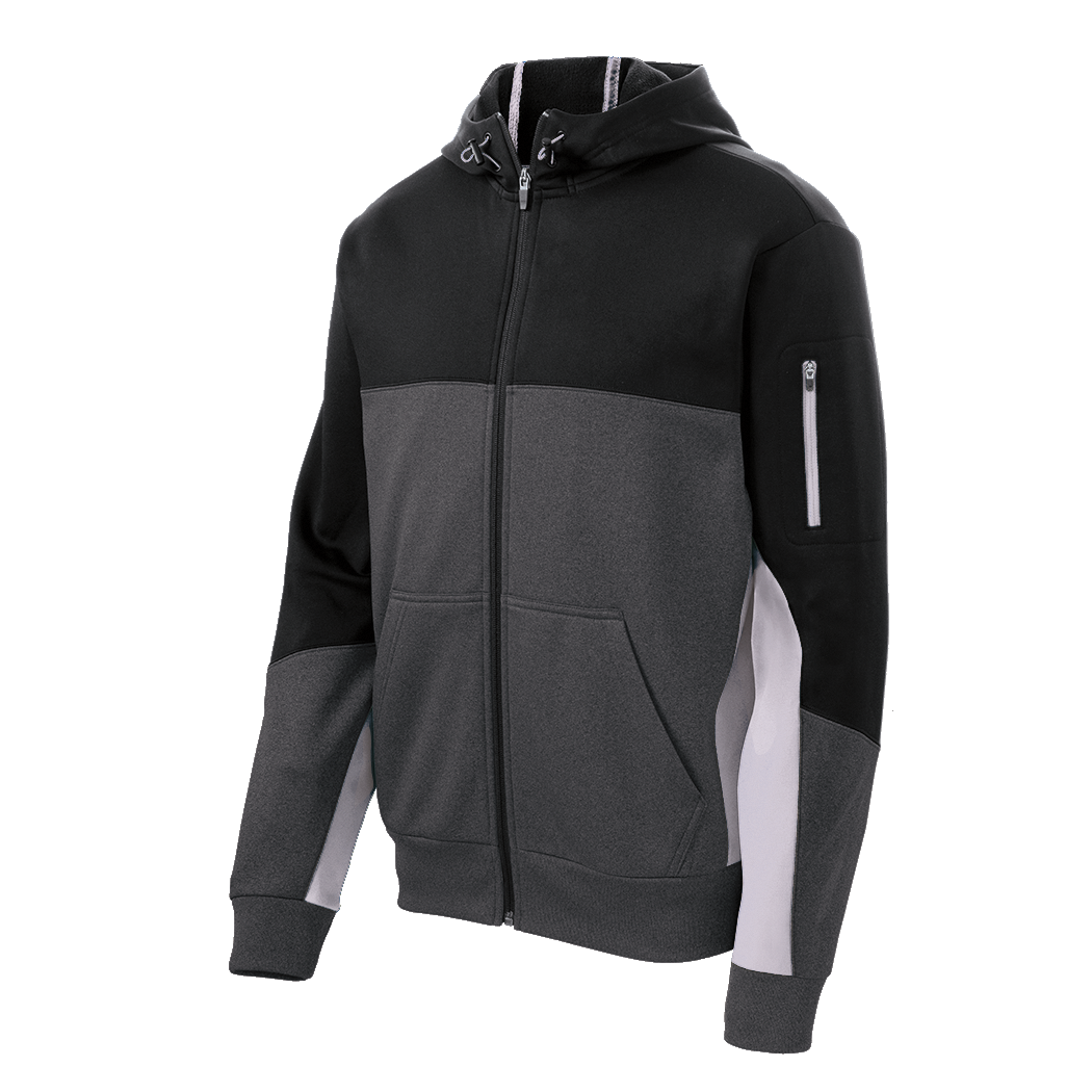 C1548 Mens Tech Fleece Colorblock Full-Zip Hooded Jacket – Carrier
