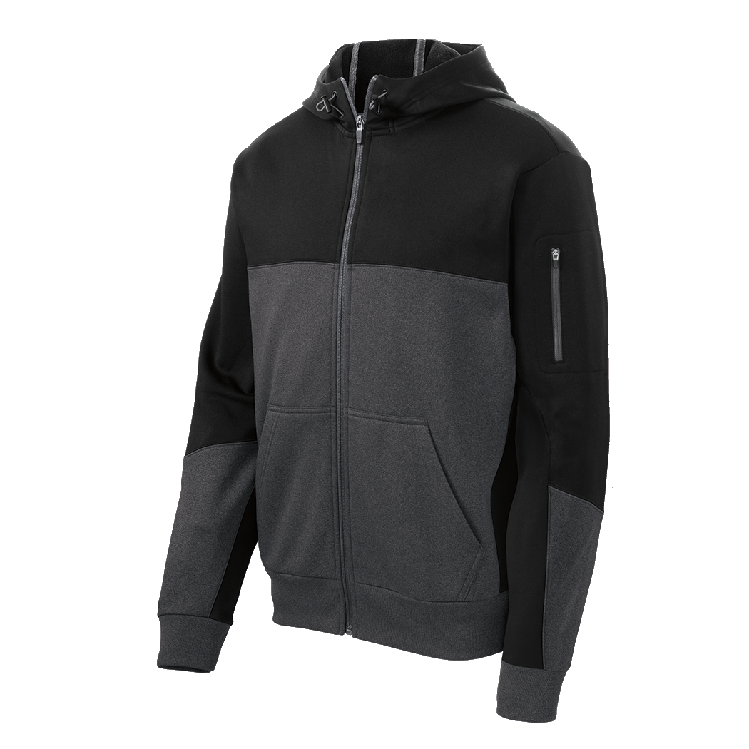C1548 Mens Tech Fleece Colorblock Full-Zip Hooded Jacket – Carrier