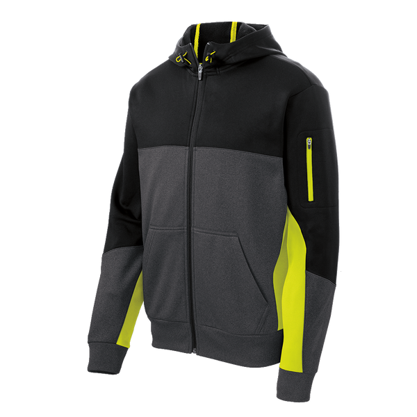 C1548 Mens Tech Fleece Colorblock Full-Zip Hooded Jacket – Carrier